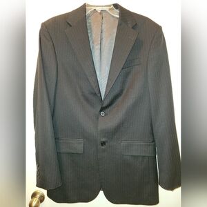 Oscar De La Renta Men's Black Pinstripe Blazer